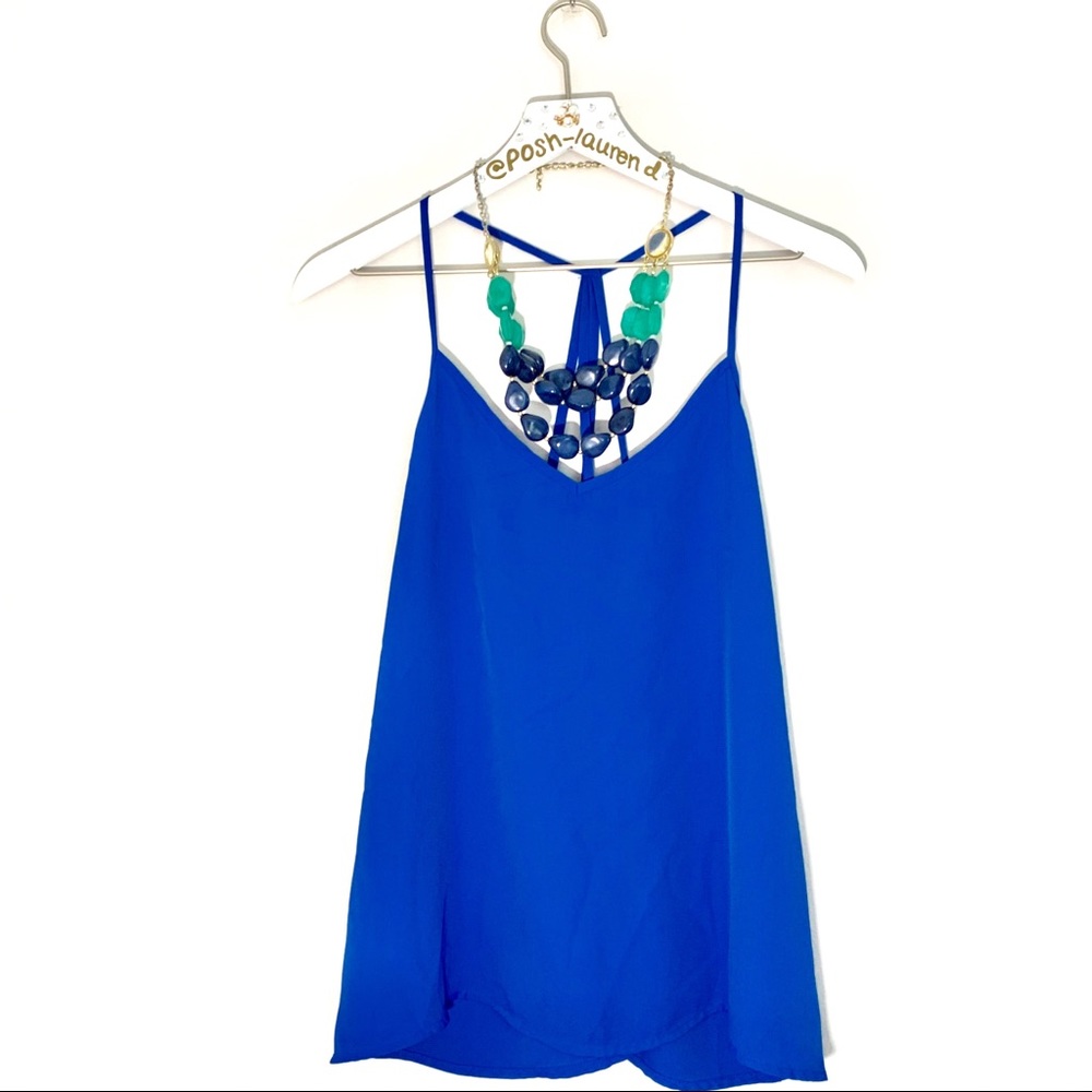 Blue Abercrombie Swing Tank Top